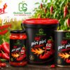 Whole hot piri piri peppers