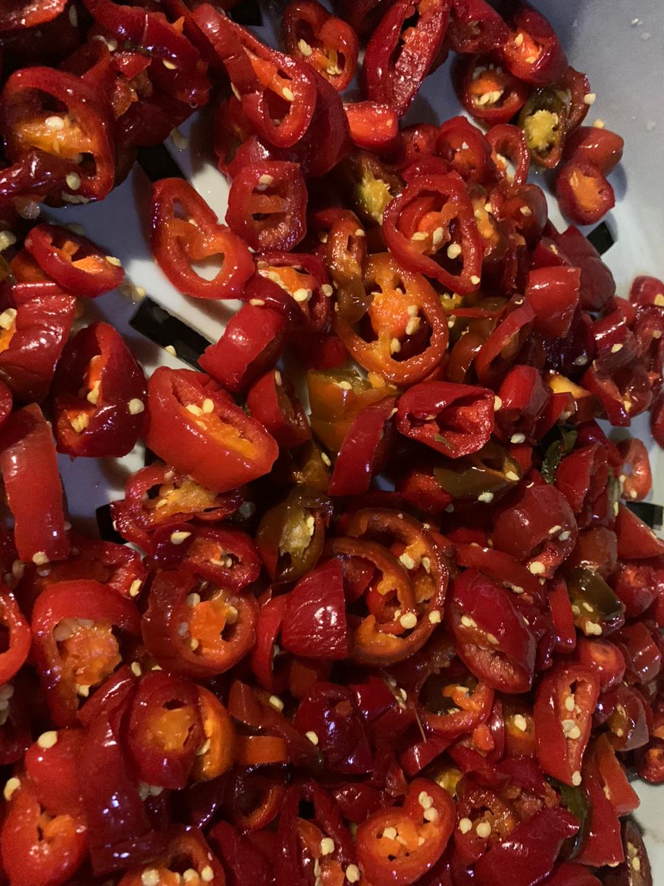 Sliced Red Jalapeno Pepper